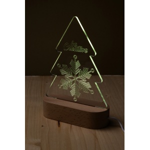 AP Woodify Xmas - Christmas tree LED light trophy - Img 2