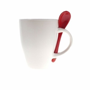 AX™ cană ceramică 300 ml cu linguriță - Img 11