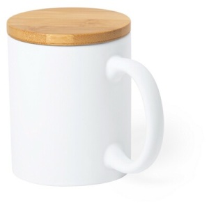 AX™ Cană ceramică 370 ml cu capac din bambus - Img 2