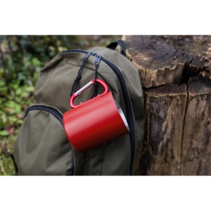 AX™ Cană din aluminiu reciclat 280 ml cu clips pentru carabină | Pari - Img 7