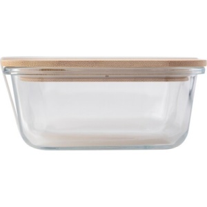 AX™ Cutie de prânz din sticlă 900 ml, capac din bambus - Img 4