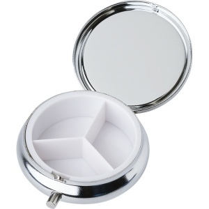 AX™ Cutie metalică pentru pastile cu 3 compartimente, oglindă - Img 2