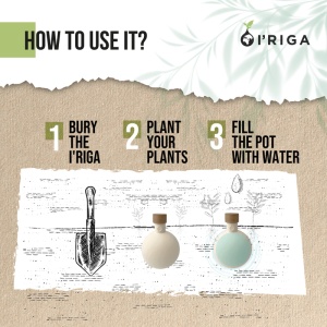 AX™ Oală de irigare ceramică pentru plante 200 ml B'RIGHT | I'Riga - Img 6