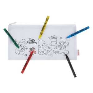AX™ Penar pentru colorat, model de Crăciun, creioane