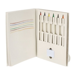 AX™ Set de creioane colorate, radieră, caiet