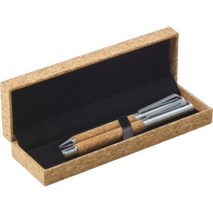 AX Cork writing set, ball pen and roller ball pen - Img 2