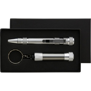 AX Tool set, screwdriver, 8 bits, 3 LED pocket torch