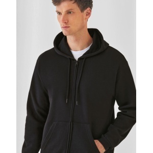 B&C ID.205 Hanorac Unisex cu Capucă și Fermoar Complet 50/50