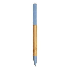 Bamboo and wheat straw twist pen with mobile phone stand - Img 9
