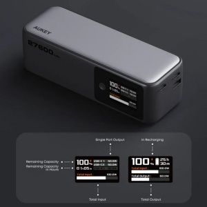 Baterie externă 27600 mAh, 140 W, Aukey - Img 3