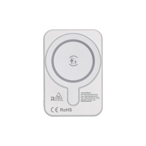 Baterie externă magnetică R-ABS 5000 mAh, ieșire wireless de 15W cu autocolant magnetic - Img 4