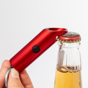 Breloc din aluminiu reciclat, deschizător de sticle, lumină LED - Img 2