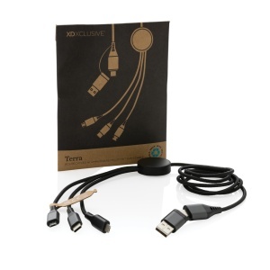 Cablu Terra 60W RCS din aluminiu reciclat, 120 cm, 6 în 1 - Img 3