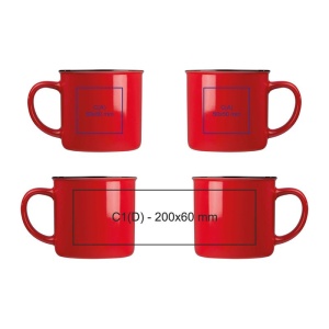 CM™ Cană ceramică retro, 350 ml