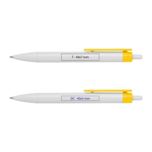 CM™ Pix alb cu clip colorat