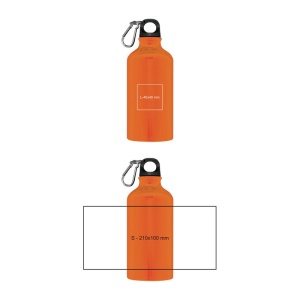 CM™ Sticlă din aluminiu cu carabină, 500ml