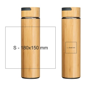 CM™ Sticlă termos de băut din oțel inoxidabil și bambu #thermos #termos #stainless