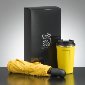 Co™ SET CĂLĂTOR: Cana termică NORDIC 350 ml și UMBRELĂ AUTOMATĂ COMPLETĂ