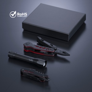 CO Optima Set II: multitool, briceag și lanternă medie