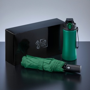 CO Primo Everyday Set: sticlă de apă 550 ml și umbrelă complet automată Harvard