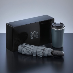 CO Traveller Set: cană termică Nordic 350 ml și umbrelă complet automată