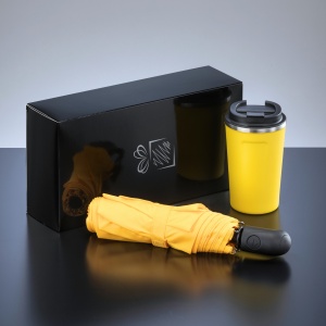 CO Traveller Set: thermal mug nordic 350 ml & full automatic umbrella