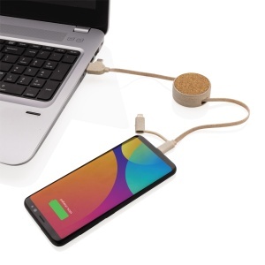 Cork and Wheat 6-in-1 retractable cable - Img 4