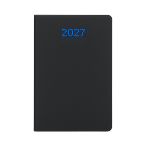 Daily planner 2027. Soft cover in soft PU with colored page edges