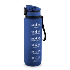 ERIKSSON. Bottle made from recycled PET (100% rPET), featuring motivational phrases and time markings to encourage you to drink water - Img 2