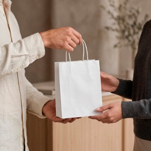 Etna S White FSC® Kraft Bag. 90gsm. Made in Portugal - Img 5