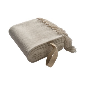 Fringed blanket made of 100% recycled material - Img 4