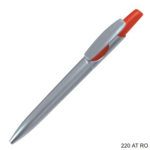 Gathered™ Pix Stilus din plastic, corp gri metalizat, parti color