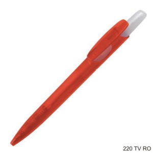 Gathered™ Plastic Stilus Pen, colored transparent body, white parts