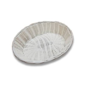 GC Braided basket. oval: 30x24x5.5h cm