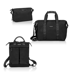 GC Kit de călătorie spalding (geantă de weekend, rucsac, produse de înfrumusețare) culoare neagră. în cutie