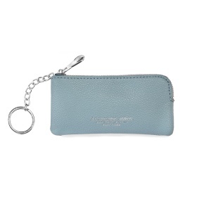 GC Spalding key ring / coin purse with ring light blue color. in box - Img 2