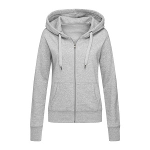 Hooded sweatjacket for women