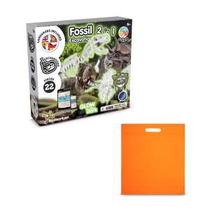 hi!™ 2 in 1 Fossil Excavation Kit IV Joc educațional furnizat cu o pungă cadou nețesută (80 g/m²)