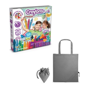 hi!™ Crayon Factory Kit II Joc educațional furnizat cu o pungă de cadou pliabilă 190T
