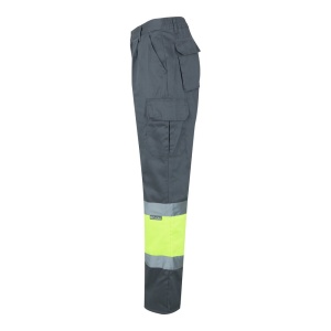 hi!™ VL ATHENA Pantaloni din twill în două tonuri (210g/m²), căptușiți, cu mai multe buzunare, din bumbac (20%) și poliester (80%)