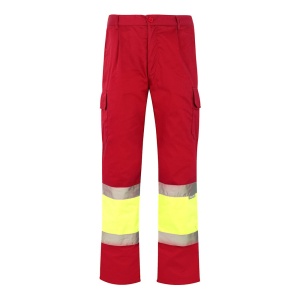 hi!™ VL ATHENA Two-tone twill (210g/m²), padded, multi-pocket trousers in cotton (20%) and polyester (80%) - Img 36