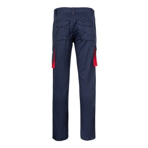 hi!™ VL FIDES Pantaloni extensibili cu buzunare multiple (240g/m²), în două tonuri, din bumbac (46%), EME (38%) și poliester (16%)