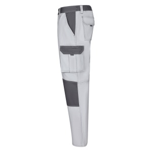 hi!™ VL NJORD Pantaloni din twill cu buzunare multiple în două tonuri (240 g/m²), din bumbac (35%) și poliester (65%)