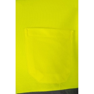 hi!™ VL PLUTO Tricou polo piqué bicolor (150g/m²) cu mâneci lungi, din bumbac (55%) și poliester (45%) - Img 1