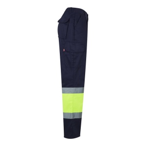 hi!™ VL POSEIDON Pantaloni din twill bicolor cu buzunare multiple (210 g/m²), din bumbac (20%) și poliester (80%) - Img 21