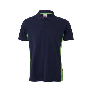 hi!™ VL SUPAY Tricou polo piqué bicolor (180g/m²), cu mânecă scurtă, din bumbac (60%) și poliester (40%)
