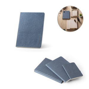 HI COFFEEPAD SEMI-RIGID. A5 notepad with semi-rigid cover made from coffee husk waste (65%)