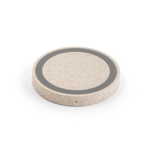 HI CUVIER. 15W wireless charger in recycled ABS (65% rABS) and wheat straw fiber (35%) - Img 1