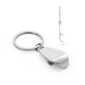 HI HELLI. Metal keyring with bottle opener