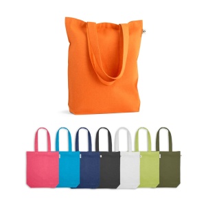 HI MERIDA. Cotton (50%), recycled cotton (30%) and polyester (20% rPET) bag (220 g/ m²)